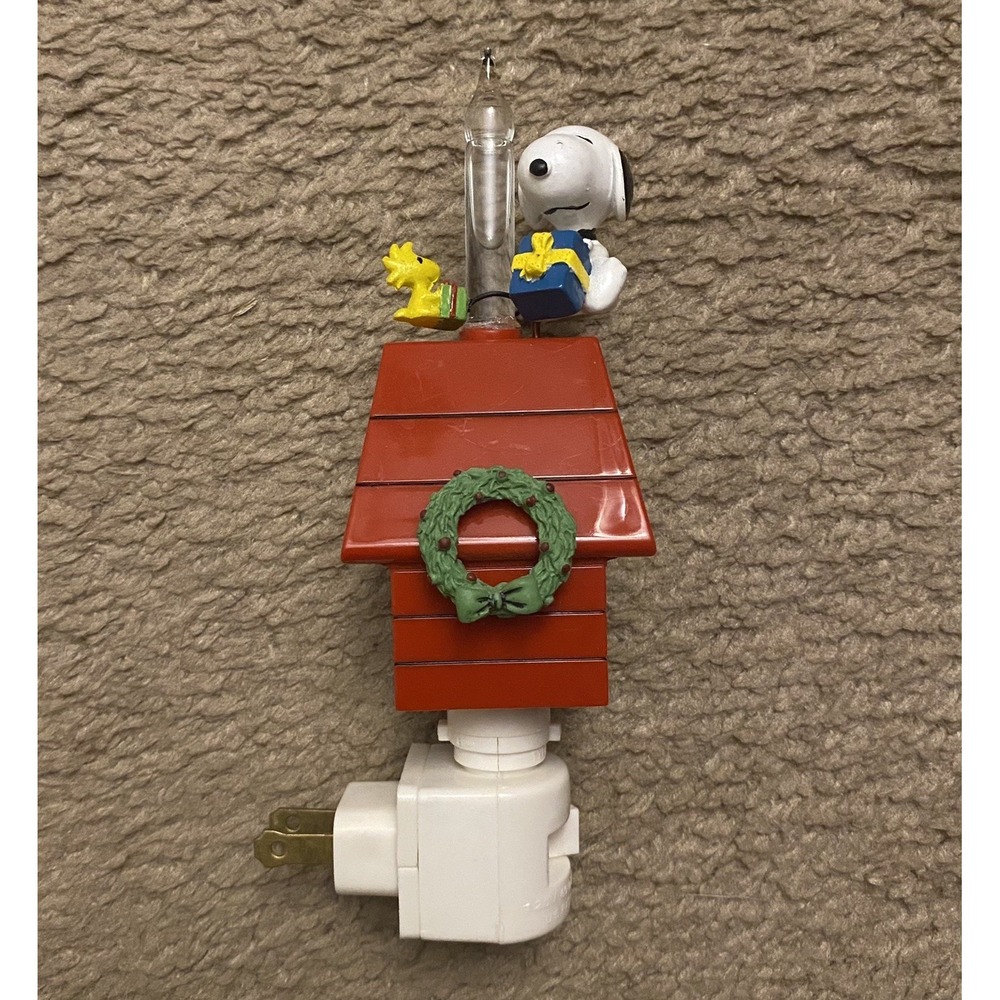 Roman Bubblers Peanuts Snoopy With Wreath And Woodstock Vintage
